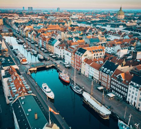 Arial view of Copenhagen where IMMART is based